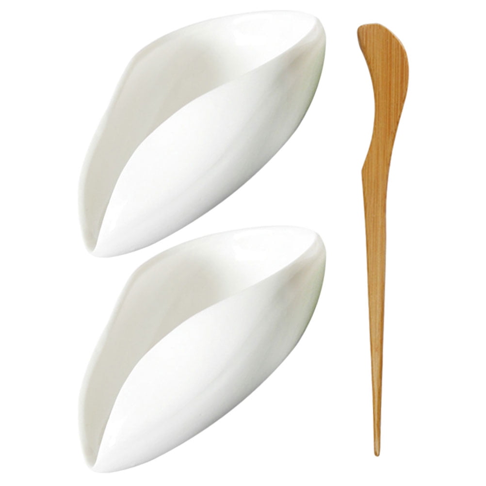 WHAMVOX Ceramic Tea Scoop for Home Use Assorted Color and Easy to Clean Portable Tea Accessory