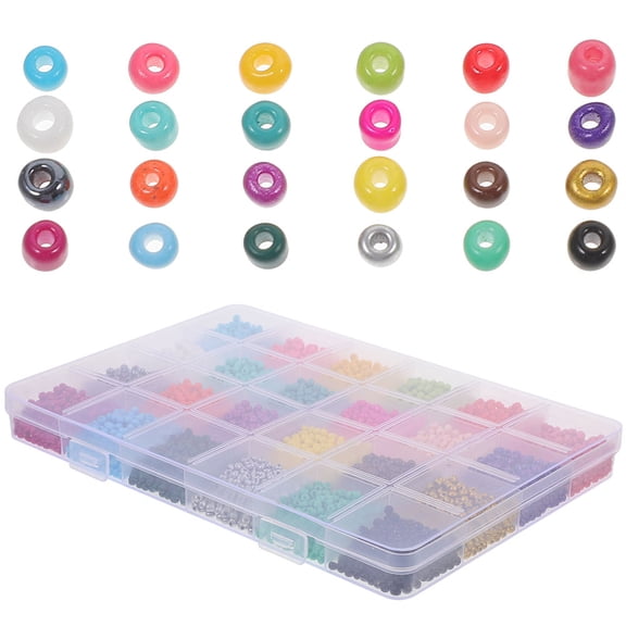 WHAMVOX Glass Rice Beads Charms for Necklace Making, Jewelry Accessories for Crafting and Beadwork