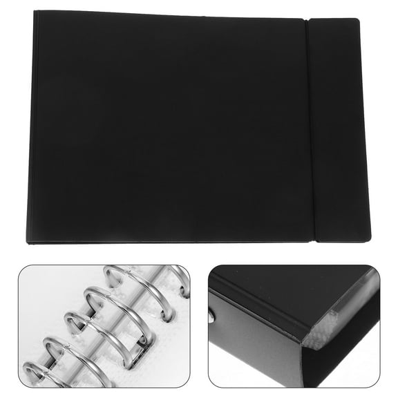 WHAMVOX Checkbook Binder with Pockets Document Organizer for Office Use Portable Invoice Album for Financial Receipts for Bill Storage and File Management