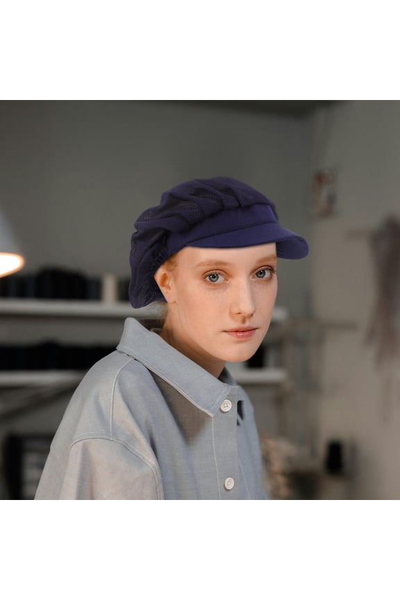 Chef Hat for Adults Breathable Comfortable Cotton Cooking Hat Unisex for Men Women Baker Cooking Hair Net Food Service Caps