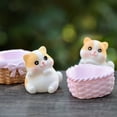 thumbnail image 1 of WHAMVOX Chic Resin Cat Ornament Set for Home Decor, Multi-Color Desktop Decoration, 3.5 Inch Figurine, 1 Piece, 1 of 8