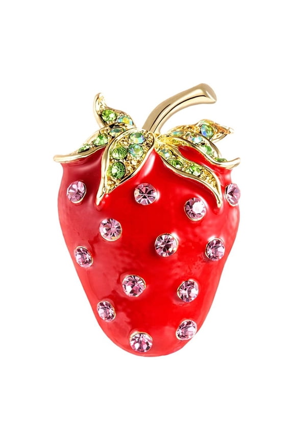Daisy Breastpin Red Alloy Brooch Sturdy Pin Lightweight Fashion Accessory