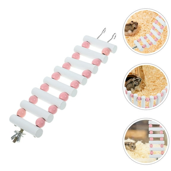 WHAMVOX  Chinchilla Ladder Toy Climb for Rat Small Animal Ramp Hamster
