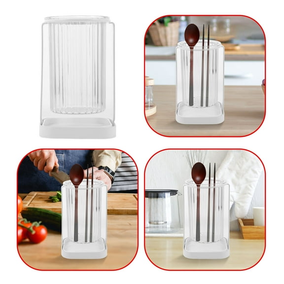 WHAMVOX Chopstick Kitchen Dish Drainer Rack 16.50X10.30X10.00CM White