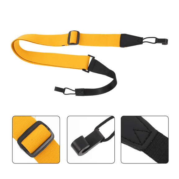 WHAMVOX Classical Guitar Strap 1Pack in Yellow for Ukulele Accessories
