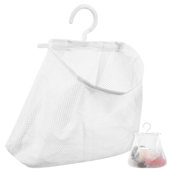 WHAMVOX Item Organization Hanging Mesh Bag White 1Pack 13.7X10.9X0.4In