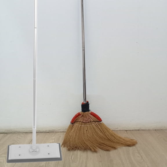 WHAMVOX Cleaning Mop with Extendable Handle and Floor Squeegee for Window Cleaning Featuring a 3 Section Extension Pole and Rotatable Window Ideal for Home Shower Glass