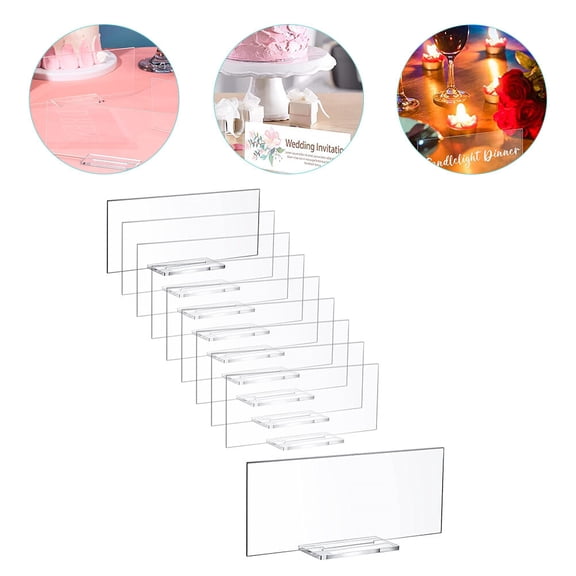 WHAMVOX Clear Acrylic Name Cards for Wedding Table Decorations, Reusable Place Cards, for Elegant Event Settings