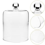 WHAMVOX Clear Glass Dome For Dried Flower Display Cloche Lid For Wedding Decor Transparent Bell Jar For Creative Display Clear Landscape Cover