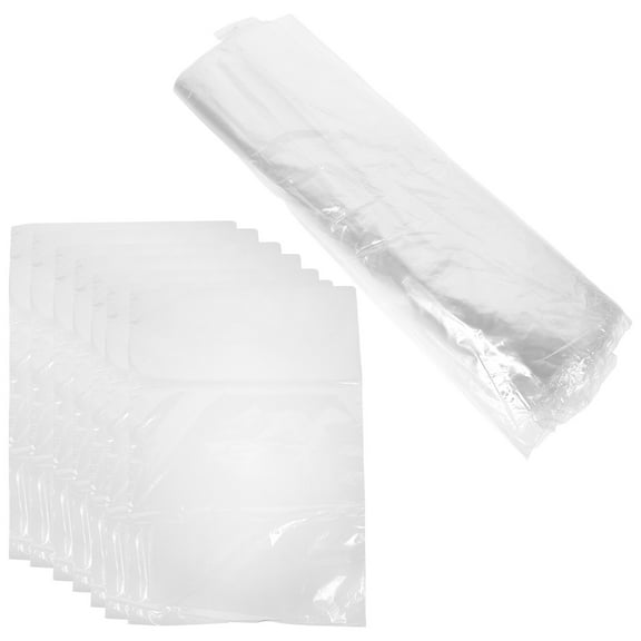 WHAMVOX Clear PVC Heat Shrink Wrapping Bags for Storage Transparent and Sturdy 100 Pieces