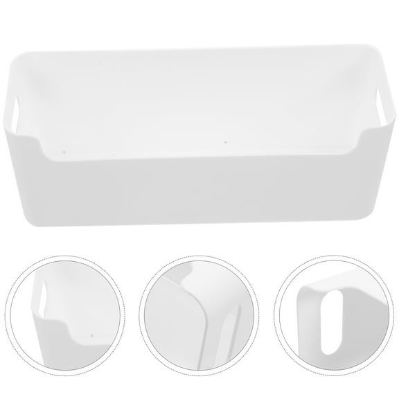 WHAMVOX Clear Plastic Egg Holder for Refrigerator Efficient Food Storage Container Set of 3 White Size S