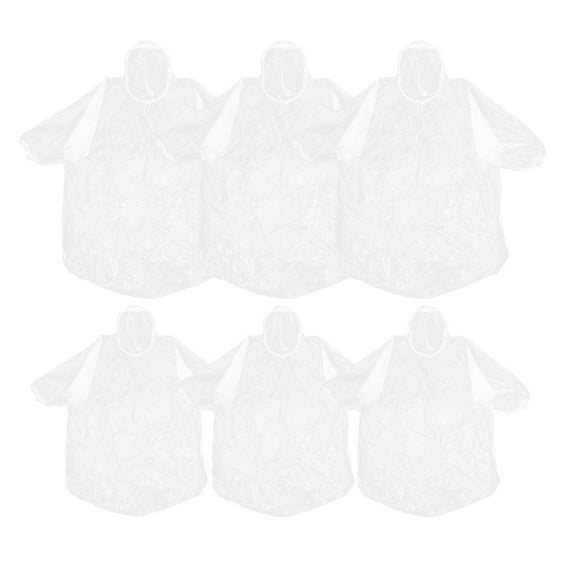 WHAMVOX Clear Raincoat with Hood Simple Adult Travel Baby Transparent