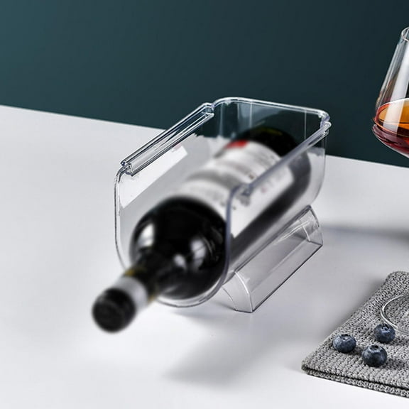 WHAMVOX Clear Wine Bottle Holder for Home Use Acrylic Material Stackable and 8 Pieces