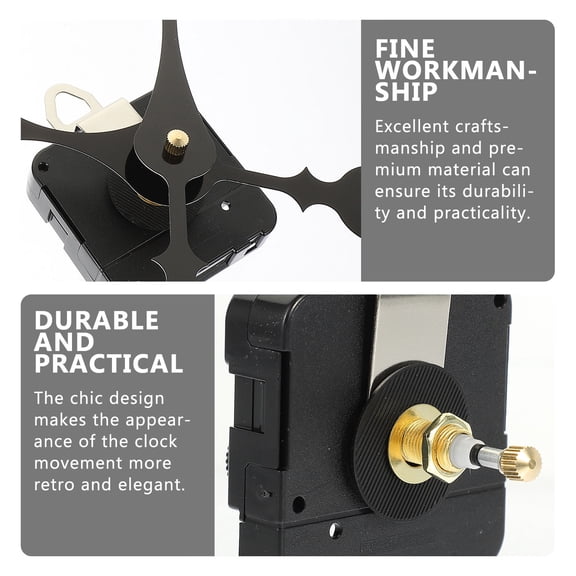 WHAMVOX Clock Hands Set 1 Set in Shovel Shape for Home Hanging Clocks Clock Mechanism Accessories