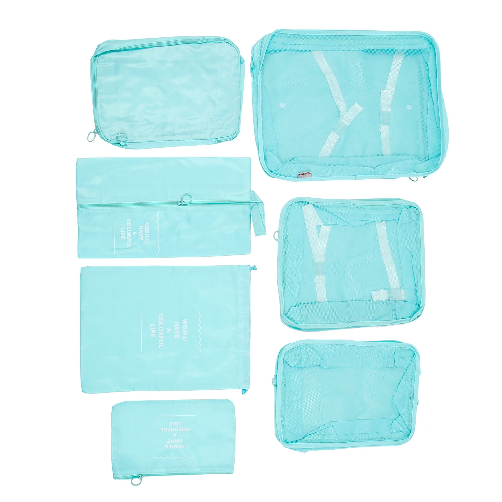 WHAMVOX Clothing Laundry Bag Storage Bag Packing Cubes 41X32.5X11CM Sky-blue