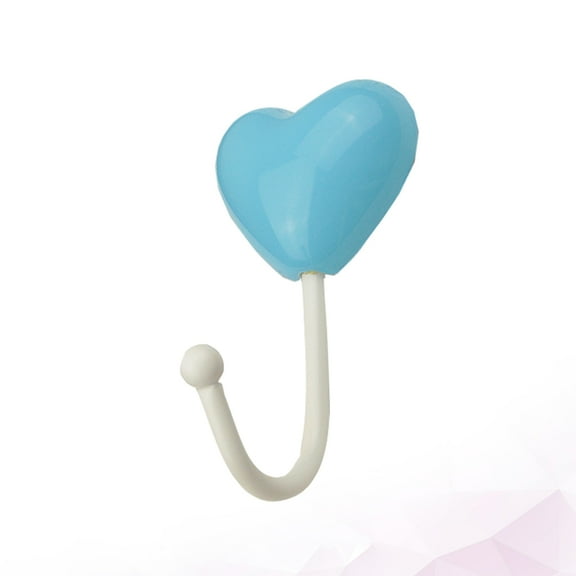 WHAMVOX Coat Hook Strong Adhesive Door Back Hooks Decorative Wall Mount Sky-blue