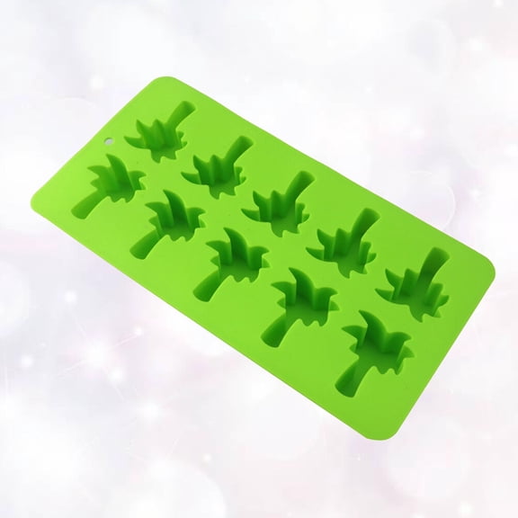 WHAMVOX Coconut Tree Ice Maker Creative DIY Baking Mold Chocolate Candy Cake Mold (Green)