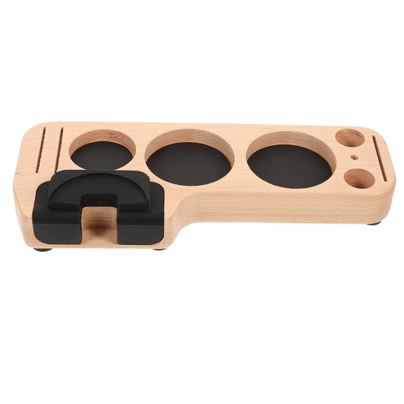 WHAMVOX Coffee Powder Tamper Base Tamper Stand Wooden Tamper Holder Coffee Tool Storage Holder