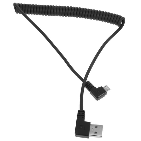 WHAMVOX Coiled Usb Data Sync Cable Spring Coiled Micro Usb Cable Charging Cord Data Sync Usb For Car Charging Fast Charge Compatible For Android