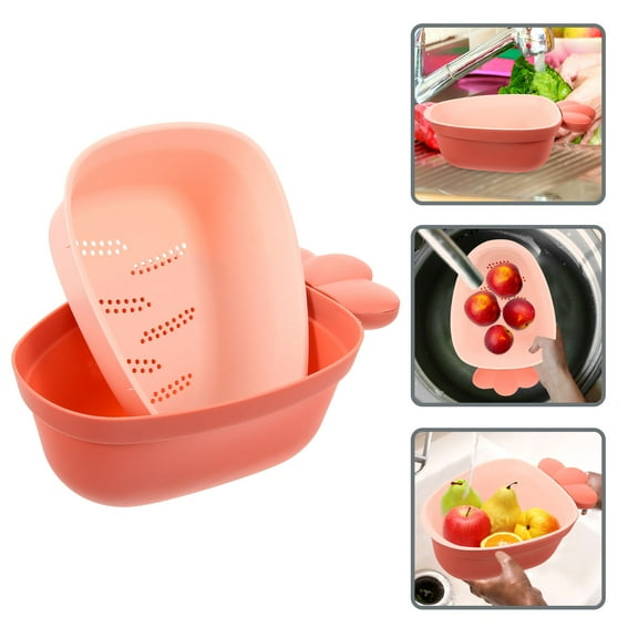 WHAMVOX  Colander Bin Food Storage Vegetable Drainer Basket