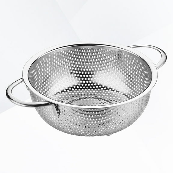 WHAMVOX Colander Filter Stainless Sieves Spaghetti Cleaning Basket 22.7*20.9*7.2cm