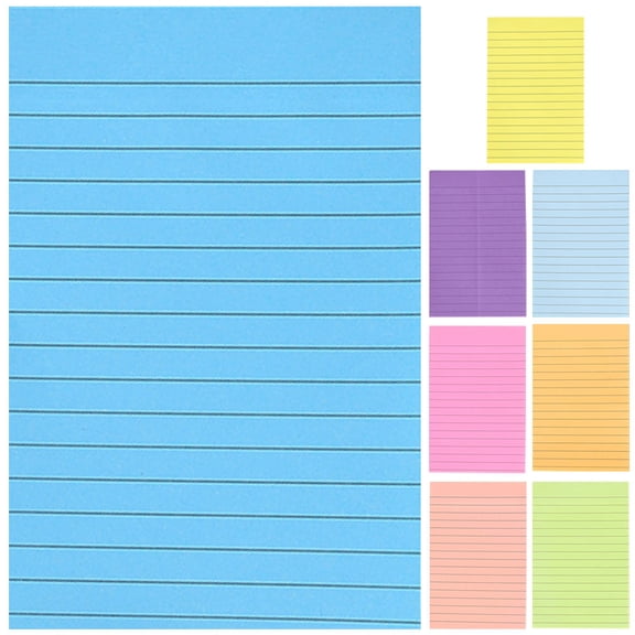WHAMVOX Colored Index Cards with Strong SelfAdhesive for Daily Use Assorted Color Paper 8 Books