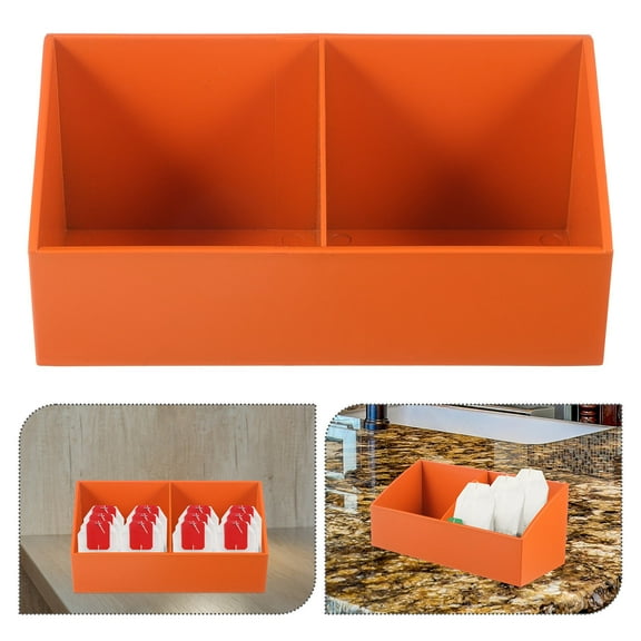 WHAMVOX Compartment Coffee Station Organizer Desktop Tea Packet Instant Coffee Bag Tea Bag Holder