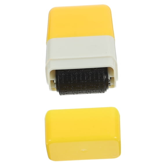 WHAMVOX Confidentiality Seal Roller Identity Security Stamp Block Yellow