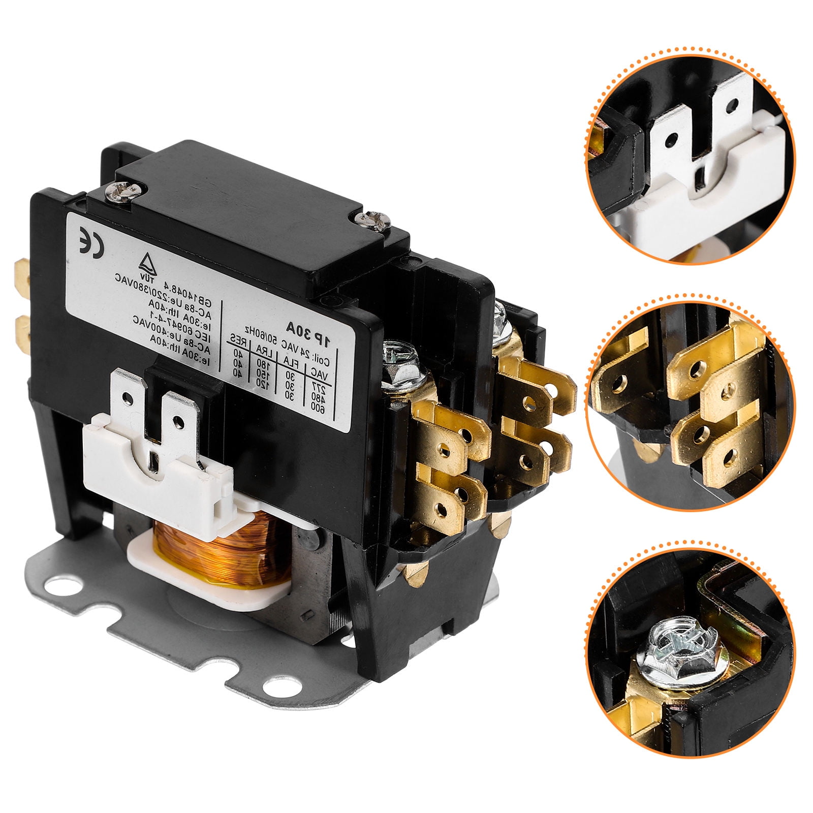 Contactor Kit Handler WHAMVOX Contactor for Unit Outdoor Room Air Conditioner Conditioning ...