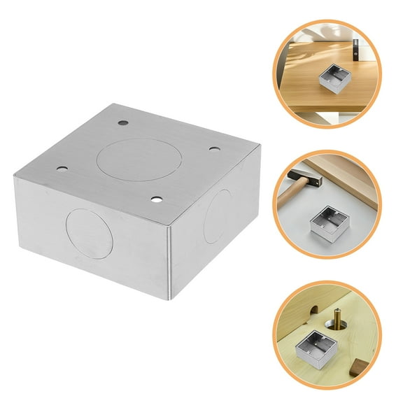 WHAMVOX Convenient Electrical Box For Various Decor Styles Surface Mount Outlet Convenient Wall Socket Junction Box Versatile Switch Panel