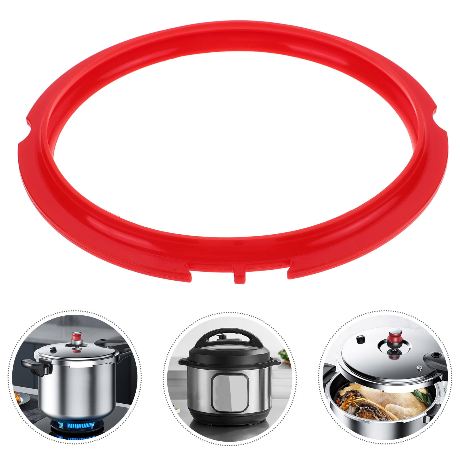 WHAMVOX Cooker Seal Ring Silicone Gasket Pressure Cooker Seal Ring ...