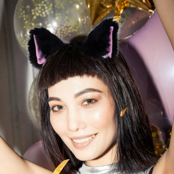 Cosplay Headwear Headband Cat Ears Women's Black