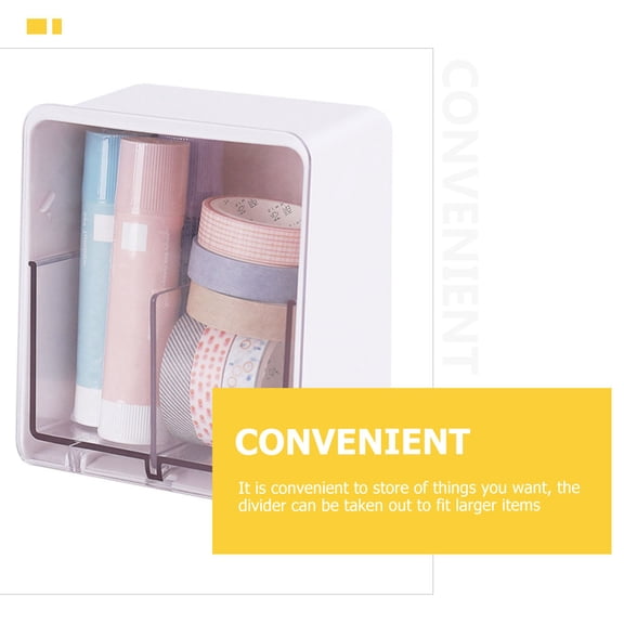 WHAMVOX Cotton Cosmetic Storage Box Swab Organizer Pad Holder