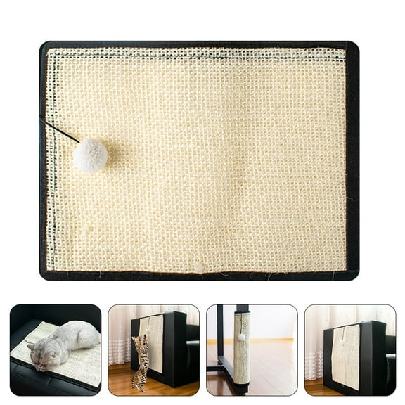 WHAMVOX Couch Claws Cat Scratching Post Cat Grinding Claw Toy 50X40X1CM Khaki