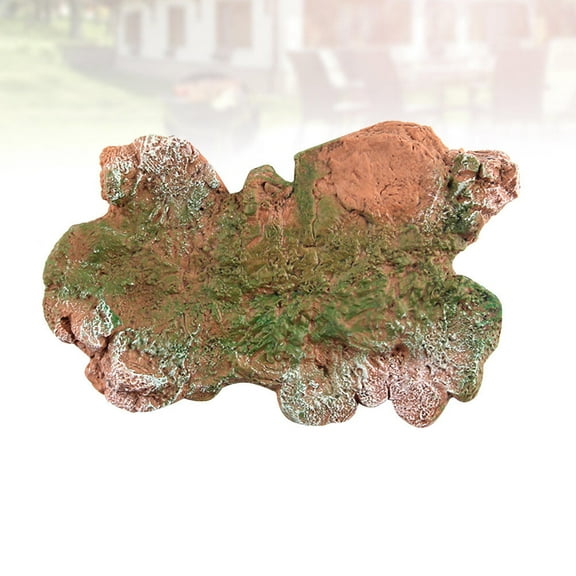 WHAMVOX Creative Animal Model Display Base in Green PVC for Decor Suitable for Dinosaur Models 10.5 x 10.5 x 1.5 Inches