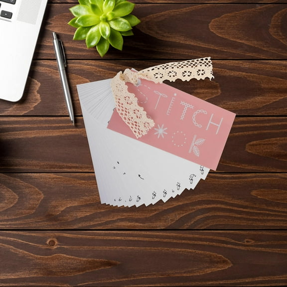 WHAMVOX Creative Mini Sewing Book Mini Sewing Card Set Learn A Variety Of Sewing Techniques Portable Travel Sewing Kit