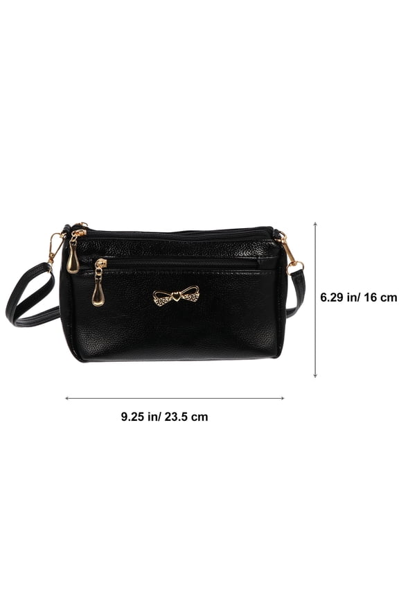 Stylish Crossbody Bag with Bow , Compact 10.5 Inch Purse for Everyday Use and Convenient Storage