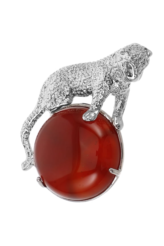 Crystal Leopard Charms Pendant Crystal Quartz Pendants Punk Style Jewelry Beads Gems Stone Pendants For Necklace Bracelet Jewelry Making Diy Crafting