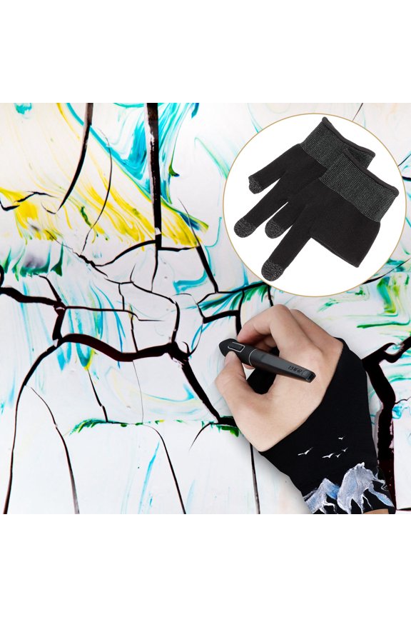 Cue Anti-fouling Painting Gloves Friction Reducing Breathable