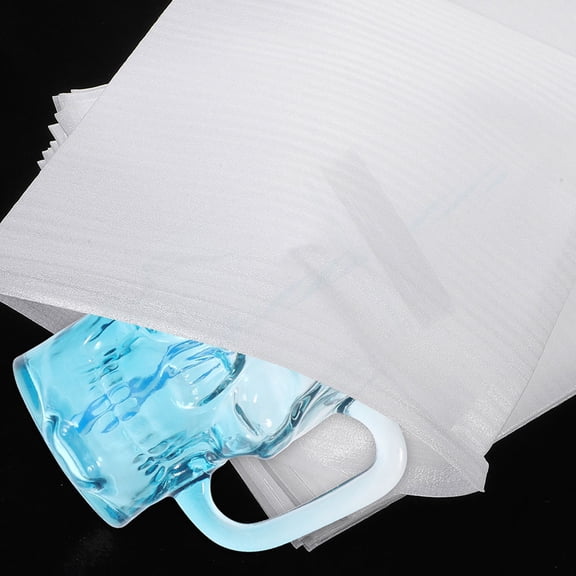 WHAMVOX Cushion Foam Pouches for Packing Dishes and Fragile Items White EPE Foams Material Lightweight Portable 300pcs