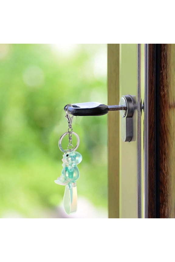 Cute Key Chain Accessories Dinosaur Keychain Metal Decorative Keys 2Pcs