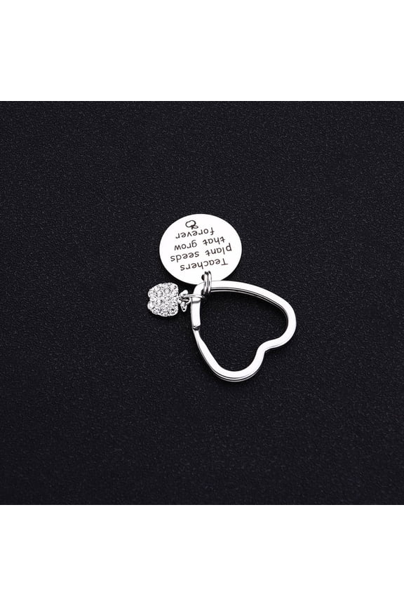 Cute Keyrings 1Pcs Graduation Season Stainless Steel Key Chains Rhinestone Pendant present