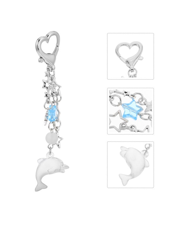Exquisitely Crafted Dolphin Keychain for Car and Tote Bag Decoration