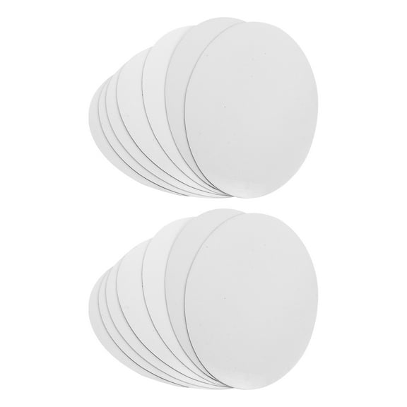 FESTFENDS Rectangular Shape Refrigerator Magnets White 12Pcs 3.5x2.6x0.03In