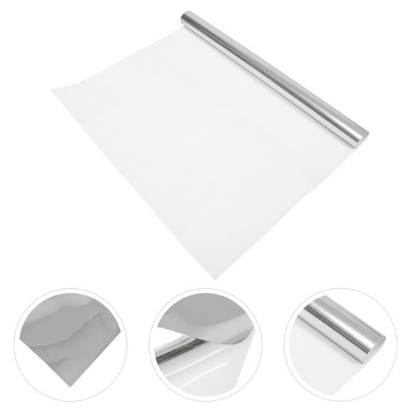 WHAMVOX Decorative Mirror Wall Sticker with Adhesive PET Material for Home Decoration, 10.2 x 7.8 Inches, Easy Application