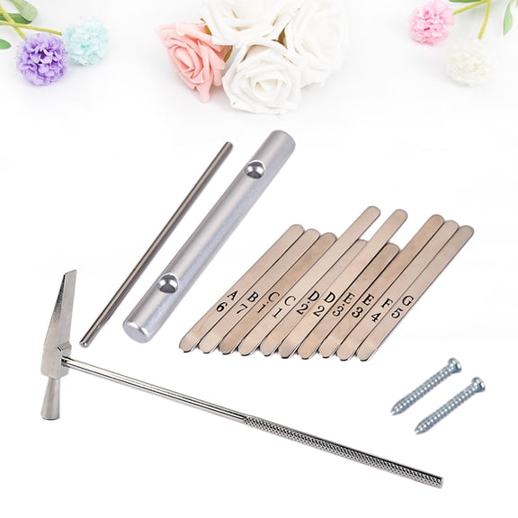 WHAMVOX 10-Key Steel Kalimba Thumb Piano African Mbira Finger Percussion Musical Instrument with Screws for Beginners and Professionals