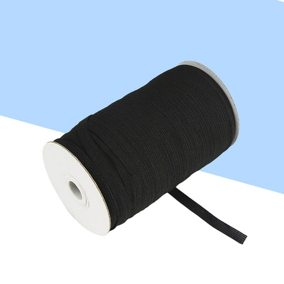 WHAMVOX DIY Springy Stretch Knitting Sewing Elastic Spool Cord Elastic Bands (Black)