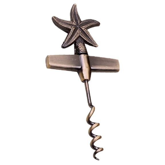 WHAMVOX Dark Brown Zinc Alloy Bottle Opener for Removing Caps Convenient and Quick Wine Tool 2 Pieces