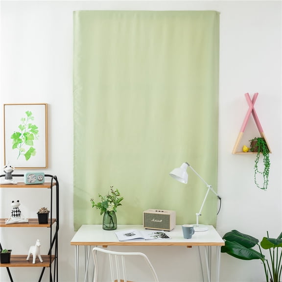 WHAMVOX Decor Blackout Curtains Thicken Curtain Size 6 Green