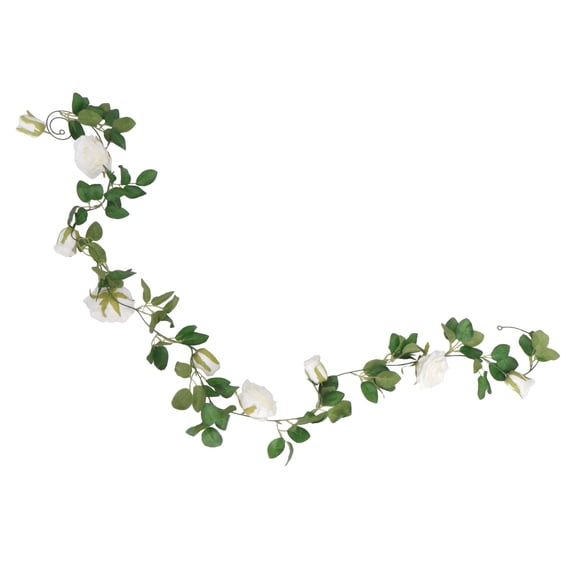 WHAMVOX Simulated Rose Vine Decor, Lifelike Artificial Flower Garland for Shopping Mall and Home Decoration